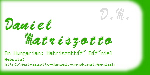 daniel matriszotto business card